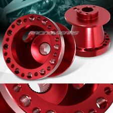 RED ALUMINUM 6-HOLE STEERING WHEEL HUB ADAPTER KIT FIT TOYOTA CAMRY/TERCEL/PASEO picture