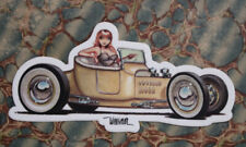 Keith WEESNER DECAL vtg FORD T Roadster Hot Rod FlatHead V8 auto window tool box picture