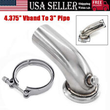USA Stainless Downpipe Elbow 90° Holset Turbo HY35 HX HE351 V-band Flange Clamp picture
