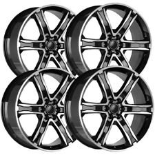 (Set of 4) Replica FD06 Stealth 22x9.5 6x135 +44mm Black/Machined Wheels Rims picture