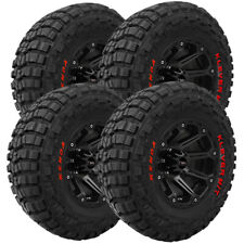 (QTY 4) 35x12.50R17LT Kenda Klever M/T2 KR629 121R Load Range E Red Letter Tires picture
