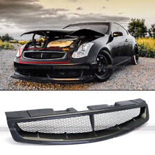 For 03-07 G35 2DR Coupe Badgeless JDM Carbon Painted Bumper Hood Mesh Grille  picture