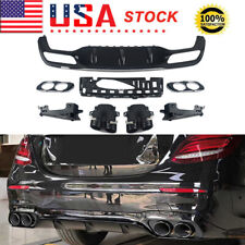 For 2016-2020 Mercedes Benz W213 E300 E43/E53 AMGRear Diffuser W/ Exhaust Tip picture