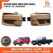 PAIR BROWN INNER INTERIOR DOOR HANDLE FOR ISUZU PICKUP TF KB FASTER LUV 80-03 picture