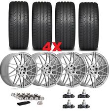 FIT HONDA ACCORD WHEELS RIMS TIRES 235 40 19 PACKAGE NEW MACHINED MESH picture