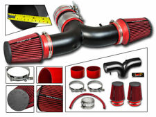 Short Ram Air Intake Kit MATT BLACK +RED Filter for 07-08 Aspen 5.7 V8 HEMI Dual picture