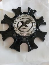 XF Offroad wheels rim flow series floating center cap black 8 lug - SMALL LOGO picture