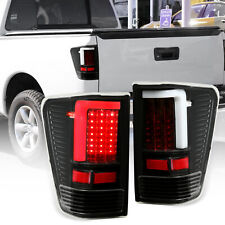 For 2004-2015 Nissan Titan Pickup Black LED Tube Tail Lights Brake Lamps pair picture