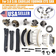 COMPLETE KIT TIMING CHAIN+ 4VVT CAM PHASER INT& EXH for 3.0 3.6L EQUINOX CTS USA picture