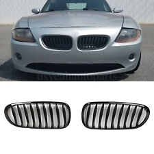 For BMW Z4 E85 2003-2009 Pair Car Front Center Kidney Grille Grill Gloss Black picture