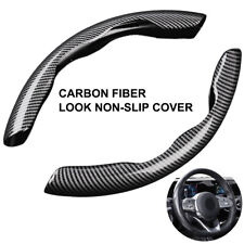 2x Carbon Fiber Universal Car Steering Wheel Booster Cover Non-Slip Accessories picture