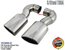 Exhaust tips set of tailpipe trims for VW Touareg 3.2i VR6 '2003-'2010 151602-C  picture