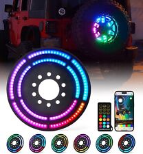 3rd Rear Dancing Spare Tire Brake Light Ring RGB LED for 18-23 Jeep Wrangler JL picture
