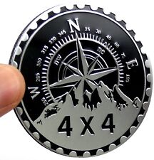 1pc Compass Rated Sticker Decal Emblem 4x4 Badge Auto Fender 6cm 2.36