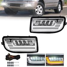 Pair For 1998-2007 Toyota Land Cruiser 100 LC100 LED Fog Lights Lamps with DRL picture