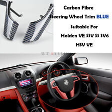 Carbon Fibre Steering Wheel Trim Cover Suitable For Holden Ve Commodore BLUE picture
