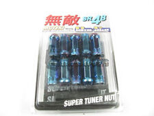 Muteki SR48 Extended Open Ended Wheel Tuner Lug Nuts Burned Blue Neon 12x1.5mm picture