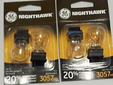 4 GE NIGHTHAWK 2X2 PACK 20% BRIGHTER 3057 NH LIGHT BULBS TAIL, STOP, DIRECTIONAL picture