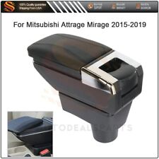 For 15-19 Mitsubishi Attrage Mirage Center Console Armrest Black Storage Box picture