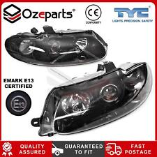 Set Pair LH+RH Head Light Black Projector Type For Holden Statesman WH 99~03 picture