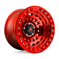 Fuel Off-Road D100 Zephyr Beadlock 17X9 -15 Candy Red Wheel 5X127 5X5 (QTY 1) picture