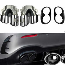 A45 AMG Dual Exhaust End Tips for Mercedes-Benz Hatchback Sedan New A-Class A200 picture