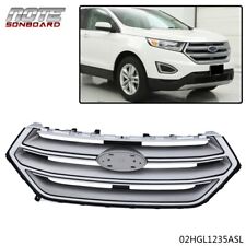 NEW FIT FOR 2015 2016 2017 2018 FORD EDGE FRONT UPPER BUMPER GRILL GRILLE CHROME picture