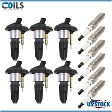 6 Ignition Coils and 6 Spark Plugs For GMC Envoy Chevy Trailblazer Buick Rainier picture