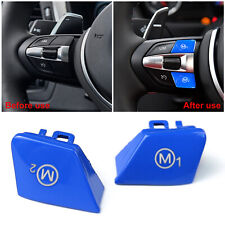 2PCS Blue M1 M2 Steering Wheel Buttons Fit For BMW F80 M3 F82 F83 M4 M-series picture