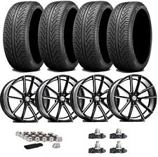 FIT FORD MUSTANG ALLOY WHEEL TIRE PACKAGE SET NEW OFFSET STAGGERED 10 SPOKE picture