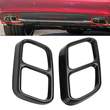 2PCS Gloss Black Stainless Exhaust Muffler Tip Cover Fits 10-12 X164 GL450 GL550 picture