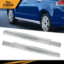 Pair Fit For 2008-2011 Ford Focus Slip-on Rocker Panels Silver Left+Right picture