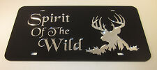 Spirit of the Wild Deerhead Design mirror license plate laser cut acrylic buck picture