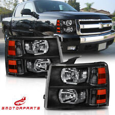 For 2007-2013 Chevy Silverado 1500 2500HD Replacement Headlights Front lamps picture