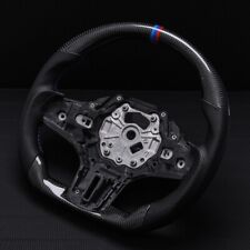 Real carbon fiber Flat Customized Sport Steering Wheel G20 M3 3-Series W/Heated picture
