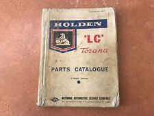 holden LC torana parts catalogue spares book dash panels engine gearbox manual picture