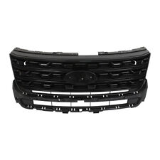 Fit For 2016 2017 Ford Explorer Front Bumper Grille Glossy Black FO1200578 picture
