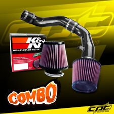 For 03-08 Tiburon 2.7L V6 Black Cold Air Intake + K&N Air Filter picture