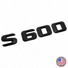 14-17 S 600 AMG Letter 3D Emblem Trunk Logo Nameplate Badge Decorate Matte Black picture