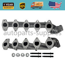For Ford F-series 6.8L V10 Exhaust Manifold Driver & Passenger Side Set Pair New picture