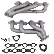 Fits 1999-2013 GM Truck/Suv 6.0L 1-3/4 Shorty Exhaust Headers-Titanium-4006 picture