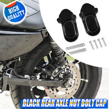 2X Black Rear Wheel Axle Kit Cover Fits Fits Harley Sportster 1200 883 2005~2023 picture