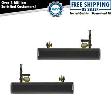Door Handle Black Exterior Outside Right & Left Side Pair Set for Chevy Pontiac picture