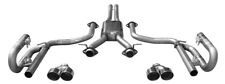 Challenger V6 Cyclone Cat Back Dual Exhaust Quad Round tips 2009 - 2014 picture