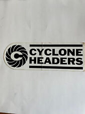 Original Vintage NOS Cyclone Headers  Sticker ~13x4.5” (4L) picture