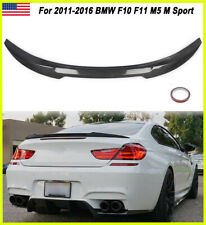 M4 STYLE CARBON FIBER LOOK SPOILER WING FOR BMW F13 F06 640i 650i M6 2012-2018 picture