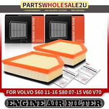 2x Engine Air Filter for Volvo S60 S80 V60 V70 XC60 XC70 30745344 Flexible Panel picture