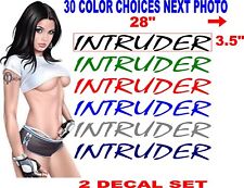 INTRUDER RV DECAL DECALS CAMPER 30 COLOR OPTIONS message for other sizes picture