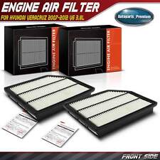 2x Engine Air Filter for Hyundai Veracruz 2007 2008 2009 2010 2011-2012 V6 3.8L picture