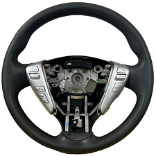 OEM 2015-2019 Nissan Versa Note Black Leather Steering Wheel Assy picture
